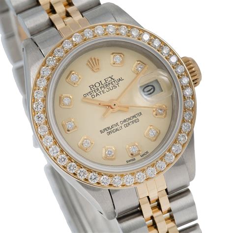 rolex oyster perpetual champagne woman